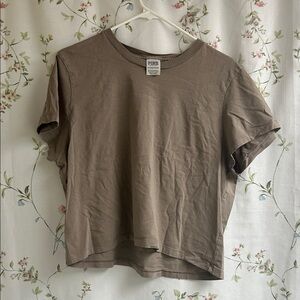 PINK Boxy Fit neutral tone Tee Size XXL runs small